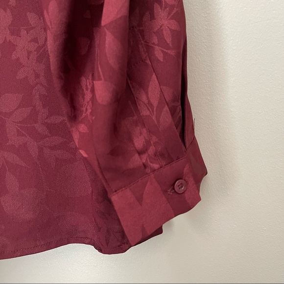 Women’s Calvin Klein Blouse with Peasant Blouson Sleeves - Size Large - Picture 7 of 7